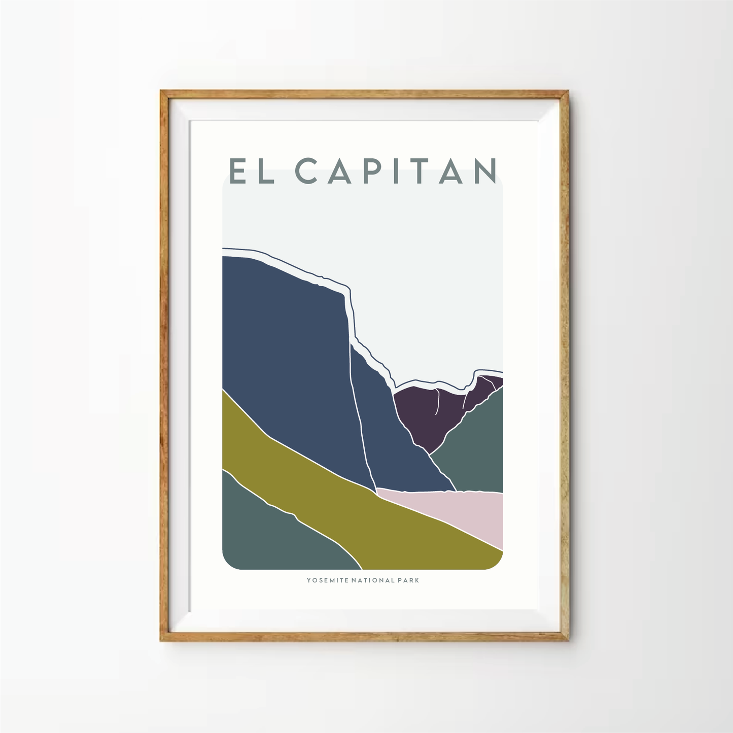 El Capitan Retro Art Print