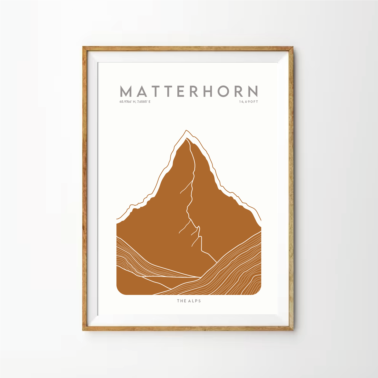 Matterhorn Line Art Print