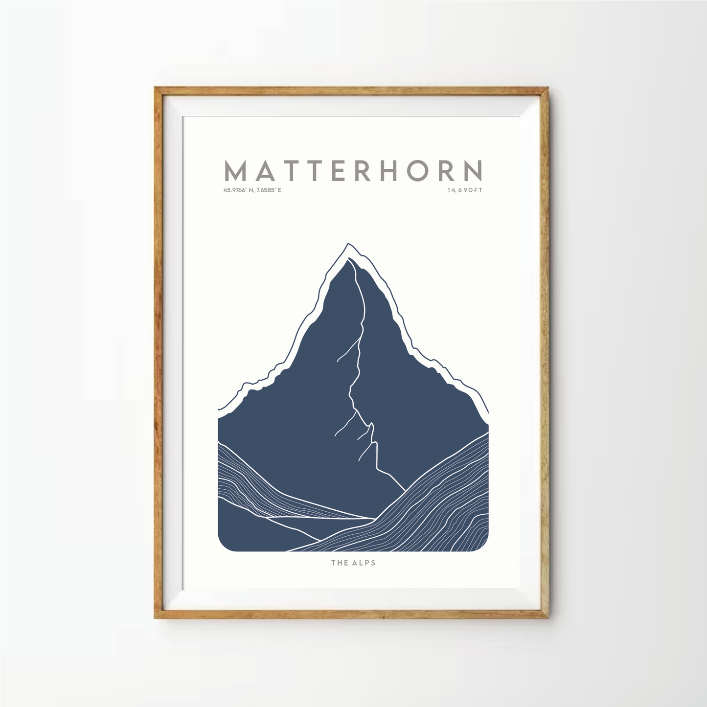 Matterhorn Line Art Print