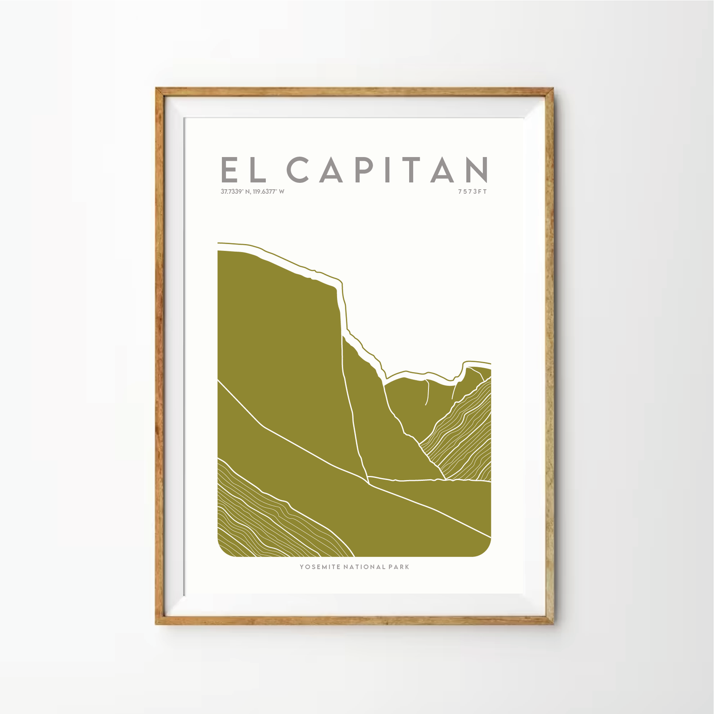 El Capitan Line Art Print