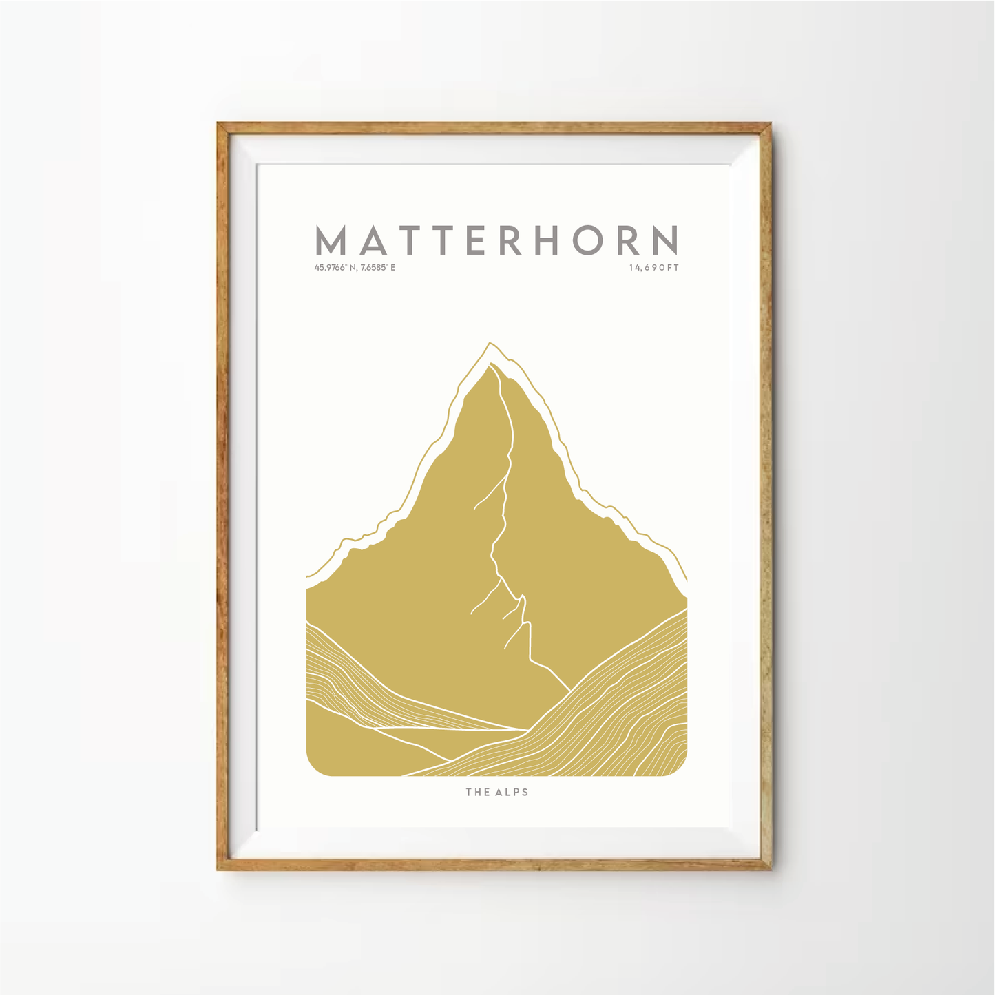 Matterhorn Line Art Print