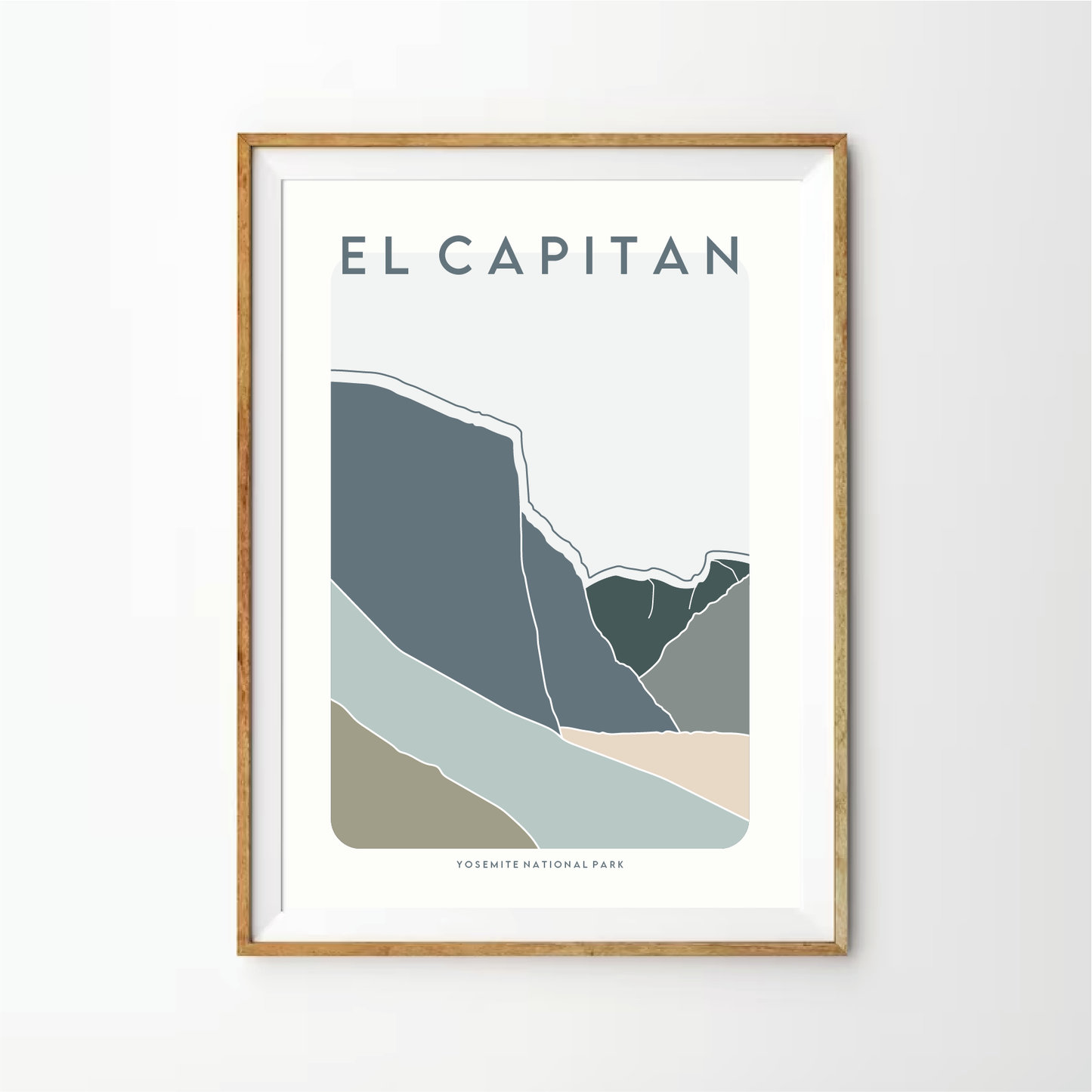 El Capitan Retro Art Print