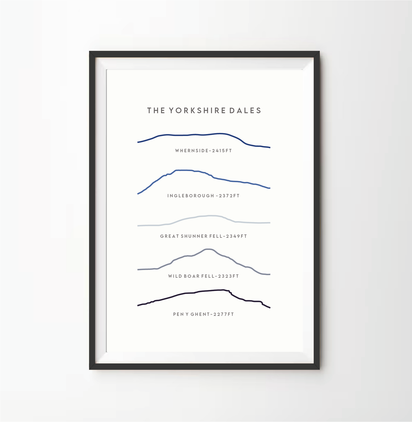 Yorkshire Dales Line Art Print