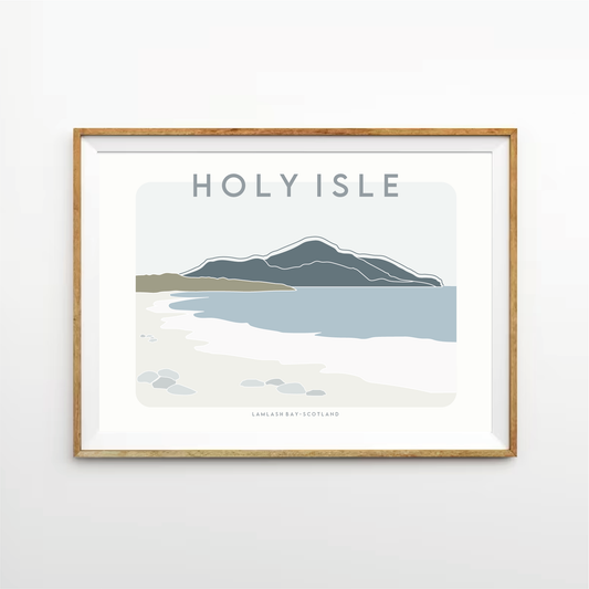 Holy Isle Coastal Print