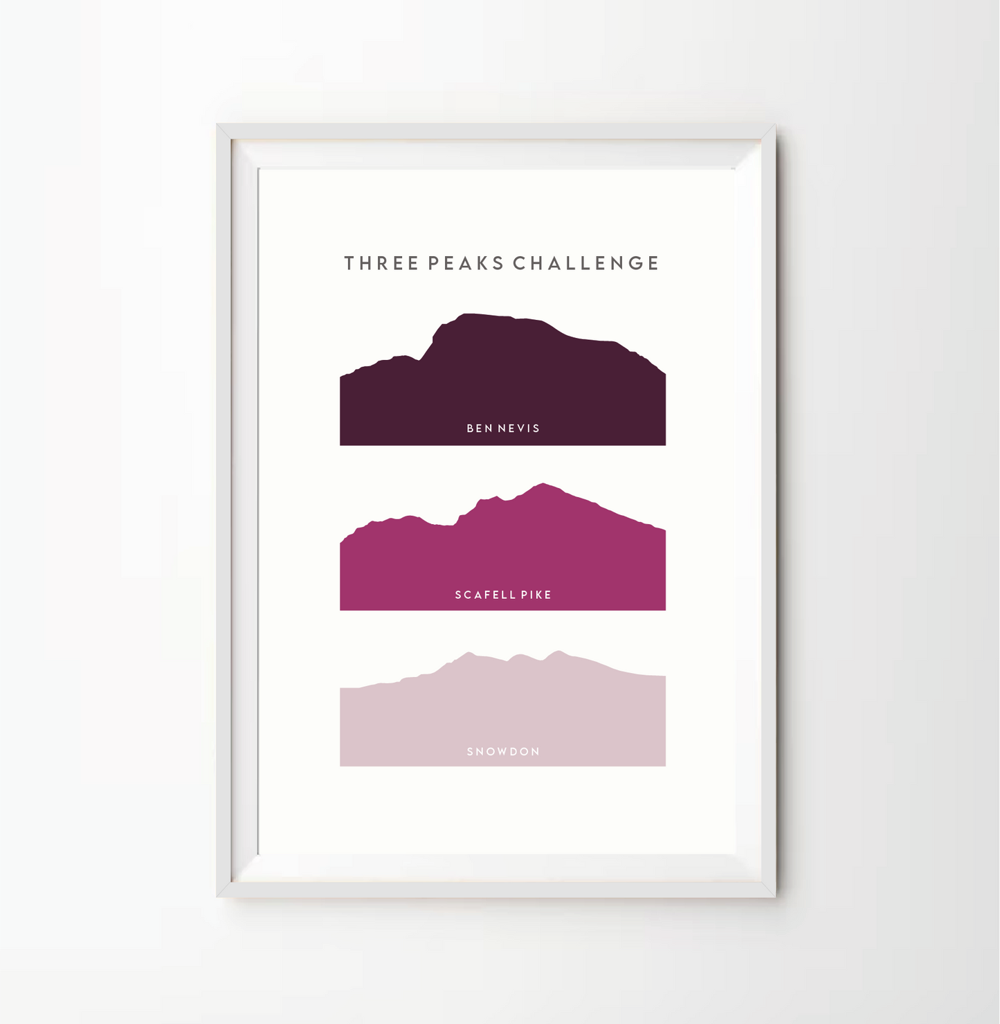 Three Peaks Challenge Stack Print