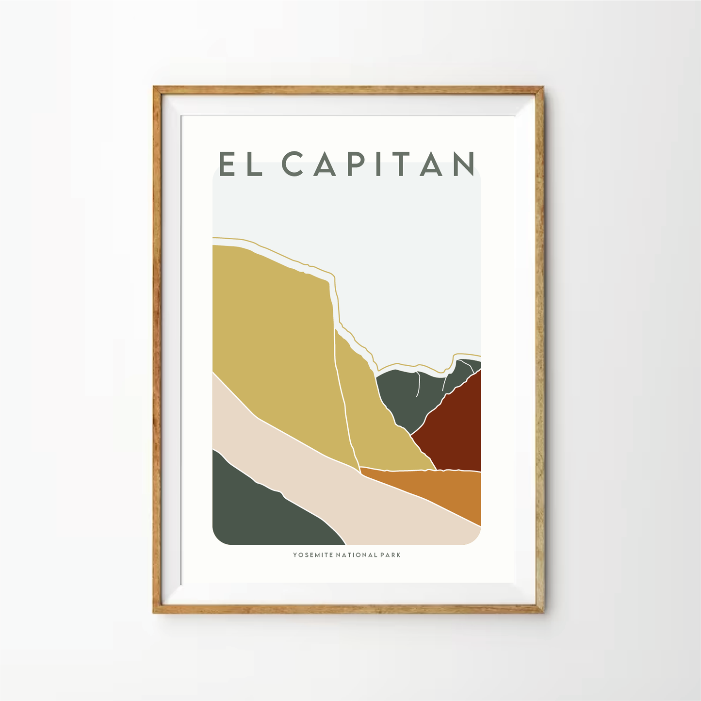 El Capitan Retro Art Print