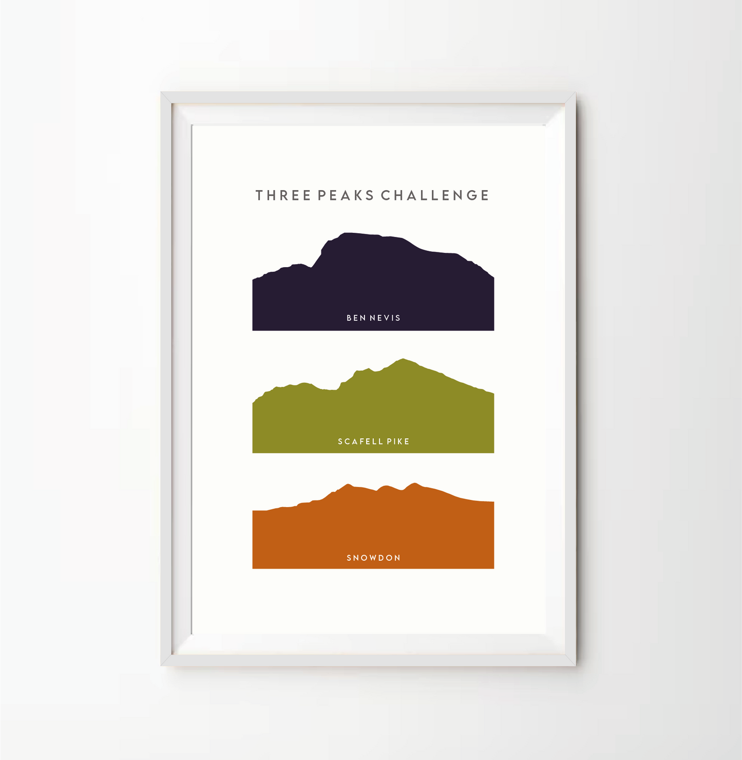 Three Peaks Challenge Stack Print