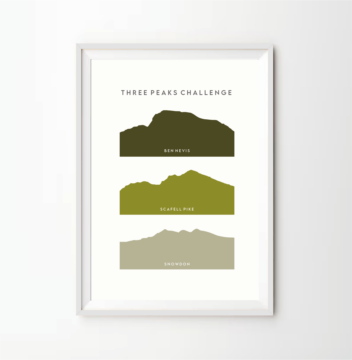 Three Peaks Challenge Stack Print