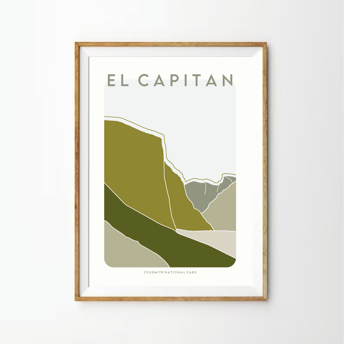 El Capitan Retro Art Print