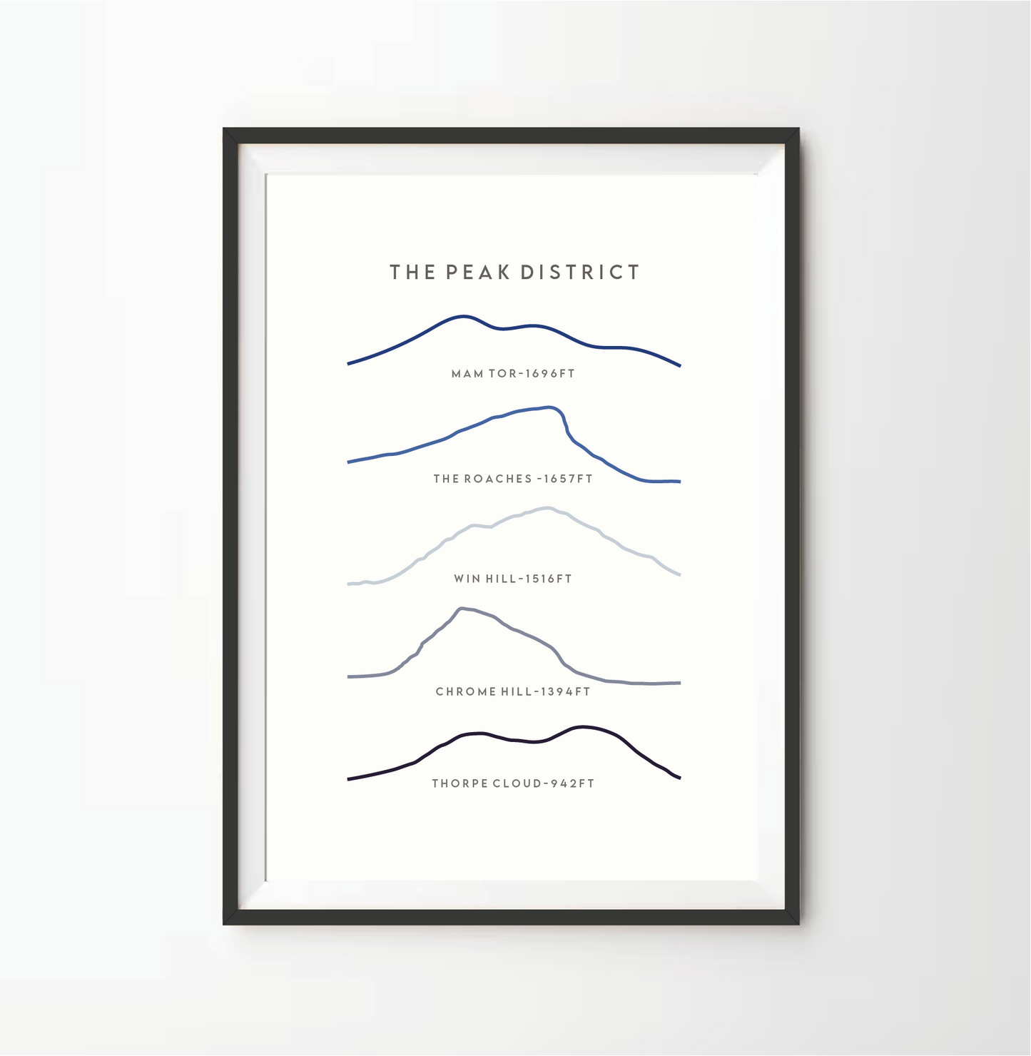 Peak District Line Art Print