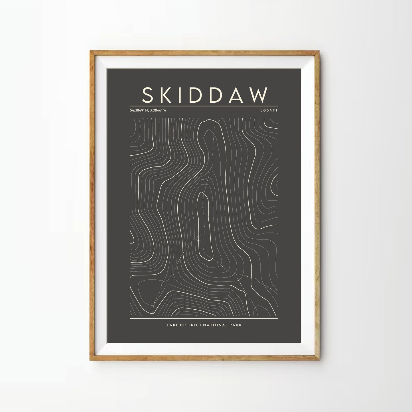 Skiddaw Contour Print