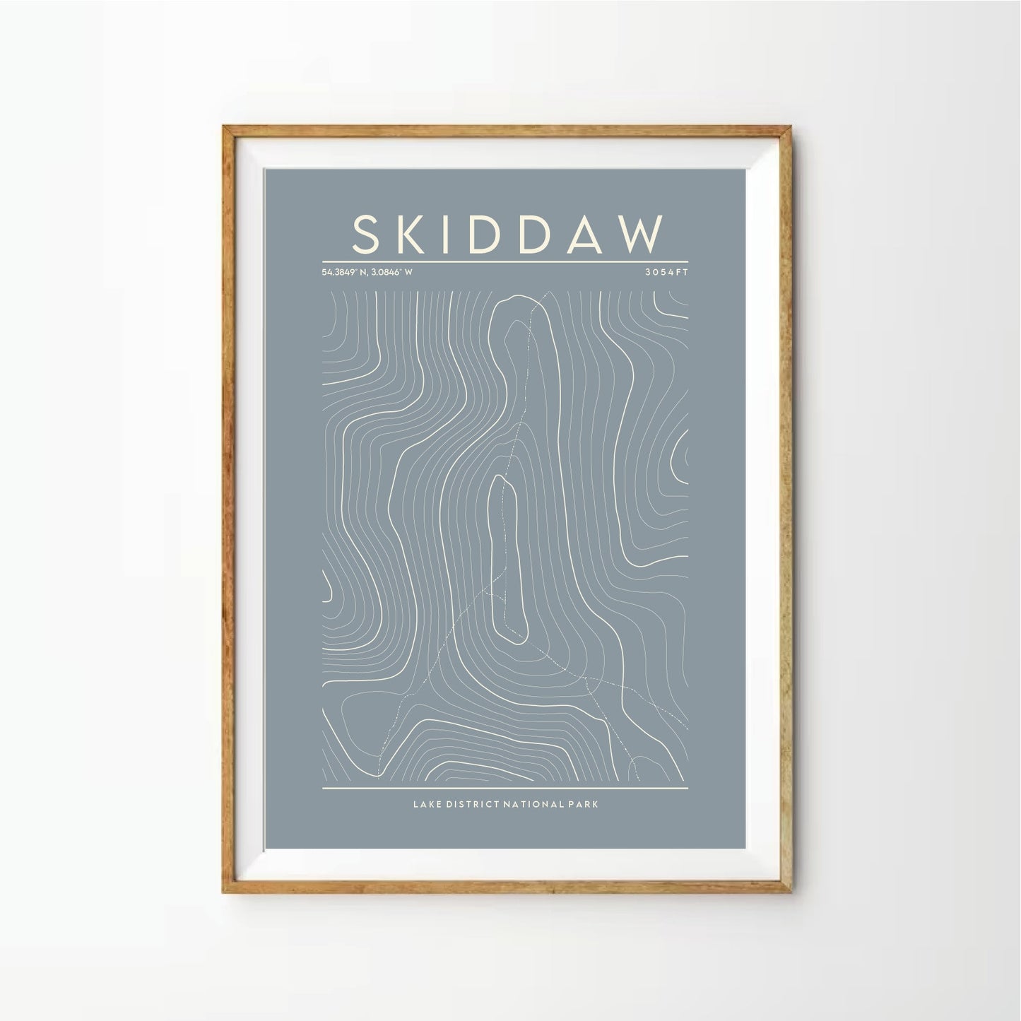 Skiddaw Contour Print